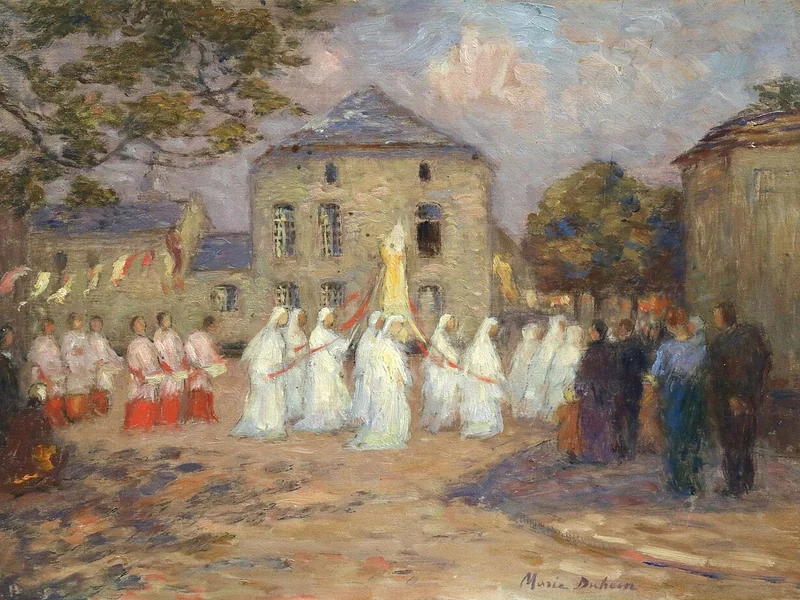 1871-Marie Amélie Hortense Sergeant - Una festa bretone